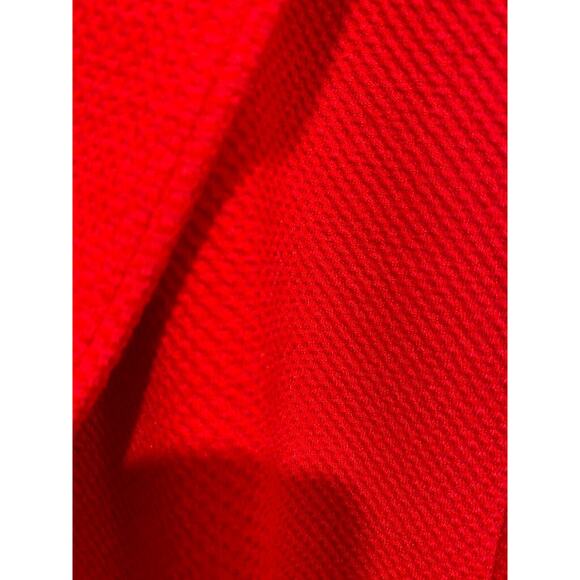 Talbots red lined pockets cotton blend textured women's jacket/coat size 12 (L) - Picture 3 of 6